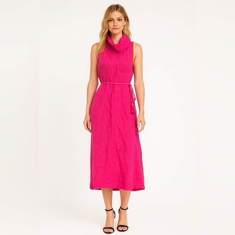Francesca Bettini 100% Linen Maxi Dress – Size Small